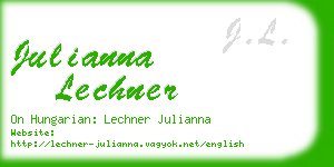 julianna lechner business card